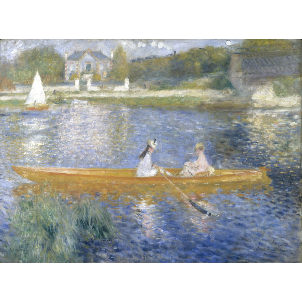 La Seine à Asnières By Pierre Auguste Renoir